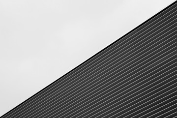 Fototapeta na wymiar black and white architecture building wall design minimalism style