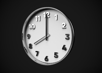 Obraz na płótnie Canvas Clock 8 O’Clock Time 3D Render