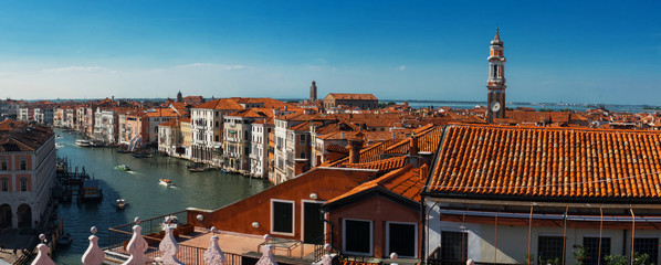 Panoramic view of the Grande Canal