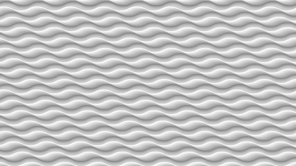 White wave texture, 3d gray abstract pattern, wavy lines texture background