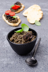 Traditional black tapenade
