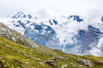 mountain swiss alps, summer season