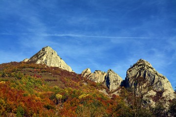 rocky landscape in Apuseni Mountains