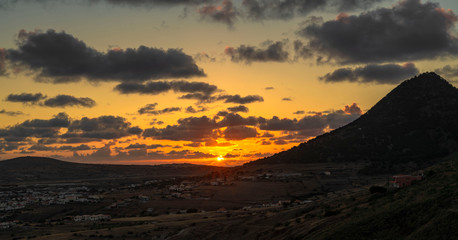 The most beautiful sunset view