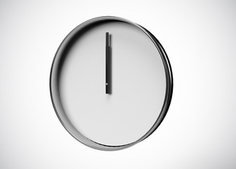 Clock 12 O’Clock Time 3D Render