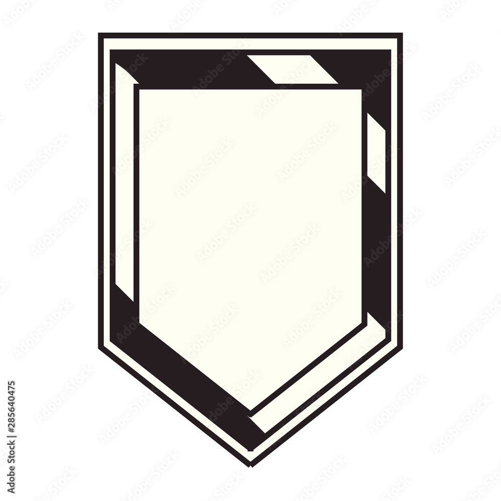 Poster label template empty design icon