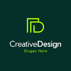 Letter D Building Logo Design Template Inspiration, Vector Illustration. Letter D Logo Design Template, Modern D Logo, Creative Logo Design, Letter D with Building