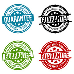 Money Back Guarantee Stamp. Vector Badge.
