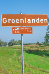 Groenlanden sign in Gelderland