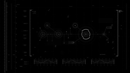 Futuristic user interface design element Video overlay 011