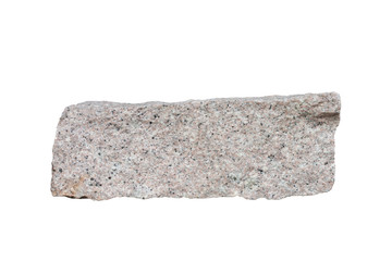 Granite stone isolated on white background included clipping path.