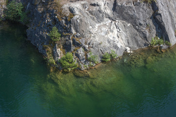 waterfall in deep forest