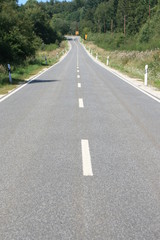 Landstraße im Hunsrück