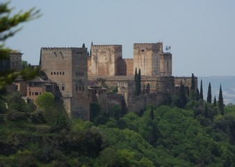 Fototapeta premium Alcazaba de la Alhambra de Granada