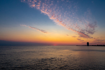 Sonnenuntergang in Büsum