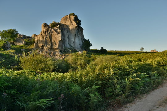 Altopiano dell' Argimusco - Montalbano Elicona- Sicilia Mionti Peloritani . Le pietre possiedono particolari forme, antropomorfe e zoomorfe