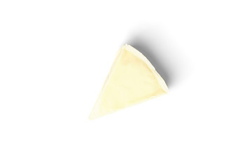 Processed cheese isolated on white background.