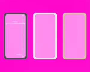 Mesh, pink colored phone backgrounds kit.