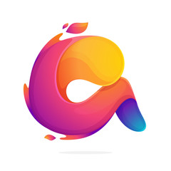 Letter A logo consisting of fire flames.