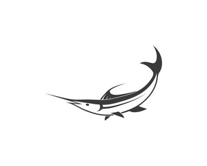 Obraz na płótnie Canvas blue marlin fish icon logo illustration