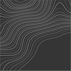 Topographic map. Contour abstract background. Vector illustration.