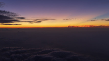 Fototapeta na wymiar Sunrise from Mount Fuji