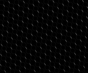 Geometrical black and white background pattern abstract simple shapes black&white 3D symmetrical chain circles rectangles