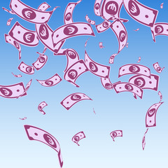 European Union Euro notes falling. Random EUR bill