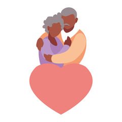 happy grandparents day flat design