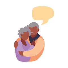 happy grandparents day flat design