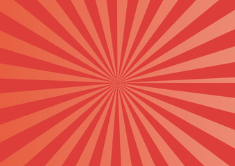 放射状　背景　素材　赤　オレンジ