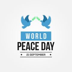 International Peace Day Vector Design Template