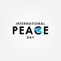 International Peace Day Vector Design Template