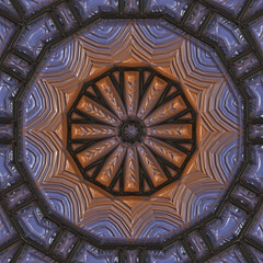 3d effect - abstract metallic surface geometric graphic 