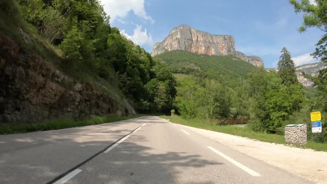 Gopro in Bourne gorge part 1, Is&egrave;re, France.