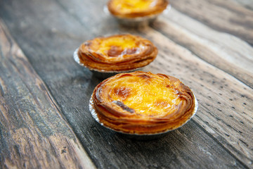 delicious portuguese egg tart dessert