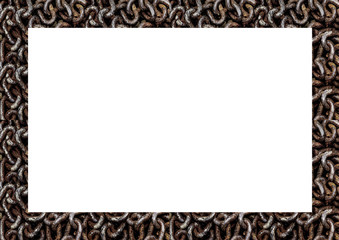 White Frame with Decorated Borders