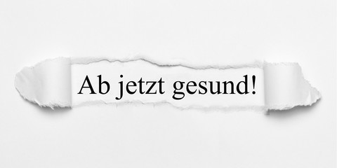 Obraz premium Ab jetzt gesund! 
