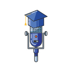 graduation hat study element icon