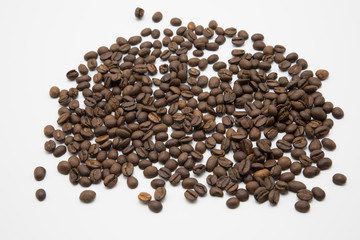 coffee beans isolated on white background