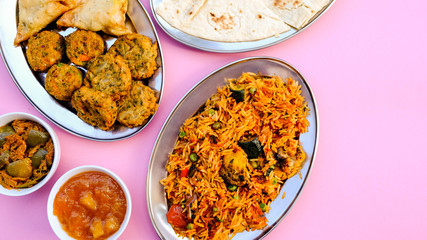 Indian Style Vegetable Biryani Meal