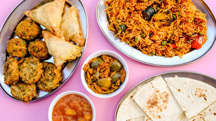 Indian Style Vegetable Biryani Meal