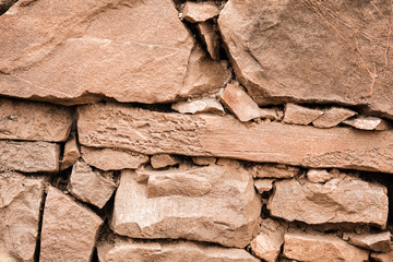 Stone wall texture background natural color. Background image.