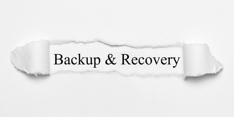 Backup & Recovery 