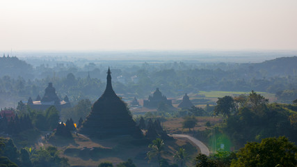 Beautiful Rakhine State, Mrauk U, Myanmar.