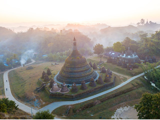 Beautiful Rakhine State, Mrauk U, Myanmar.