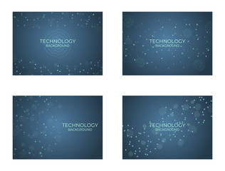 Technology background structure digital design line connection with round style light. vector illustration