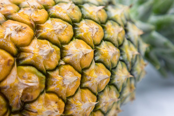 pineapple on a black background