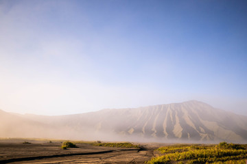 volcanic landscape in indonesia