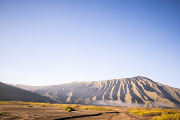 volcanic landscape in indonesia